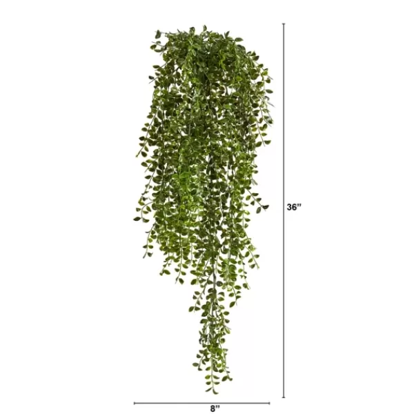 Arrangements & Greenery-Kirkland's Home Gledistias In Hanging Metal Baskets, Set Of 2 Green