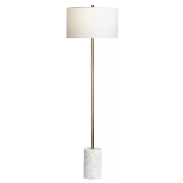 Floor Lamps-Kirkland's Home Gold And Terrazzo Floor Lamp White