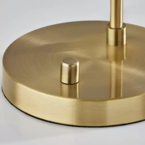 Table Lamps-Kirkland's Home Gold Metal And Dual Glass Shade Table Lamp White
