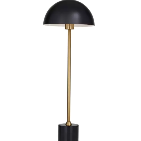 Table Lamps-Kirkland's Home Gold Metal Dome Shade Table Lamp Black