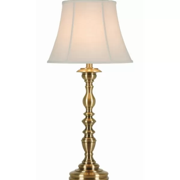 Table Lamps-Kirkland's Home Gold Metal Spindle Table Lamp White
