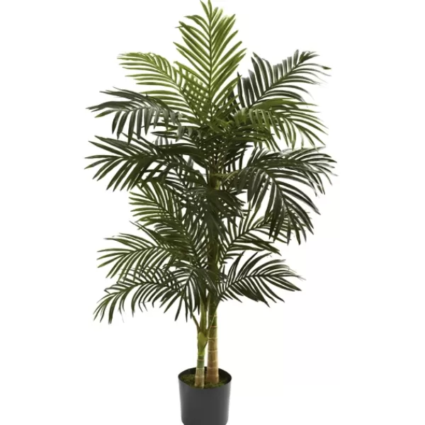 Trees & Topiaries-Kirkland's Home Golden Cane Palm Tree, 5 Ft.