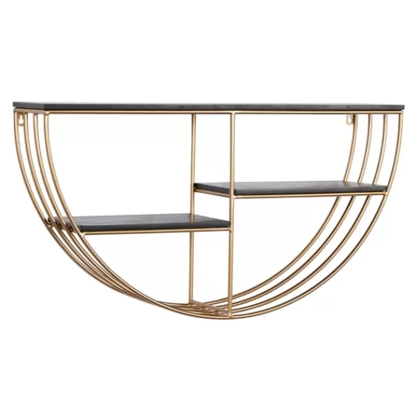 Shelves-Kirkland's Home Golden Half Moon Wall Shelves