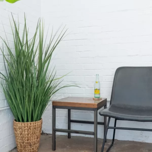 Arrangements & Greenery-Kirkland's Home Grass Arrangement In Natural Woven Basket Green