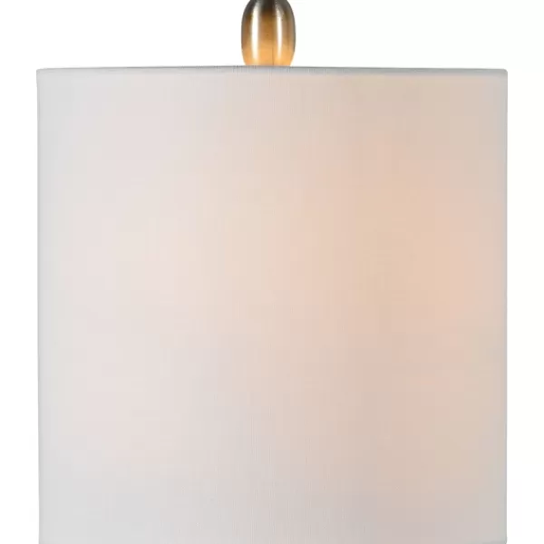 Table Lamps-Kirkland's Home Gray And Black Ceramic Table Lamp, Set Of 2 White