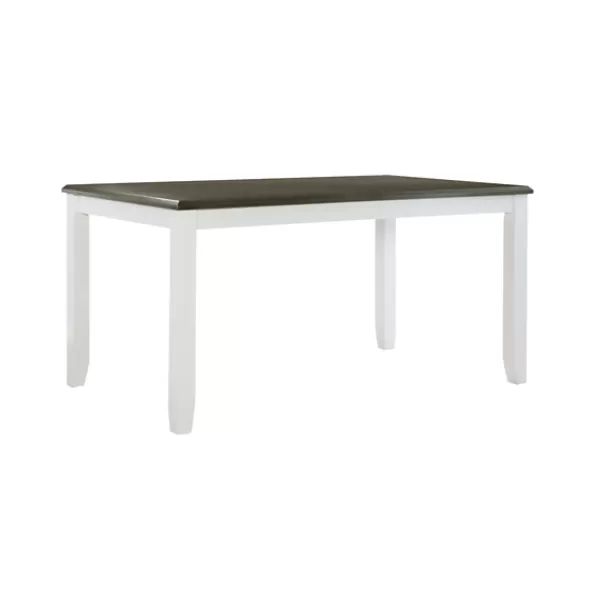 Dining Tables-Kirkland's Home Gray And White Two-Toned Wood Dining Table Gray/White