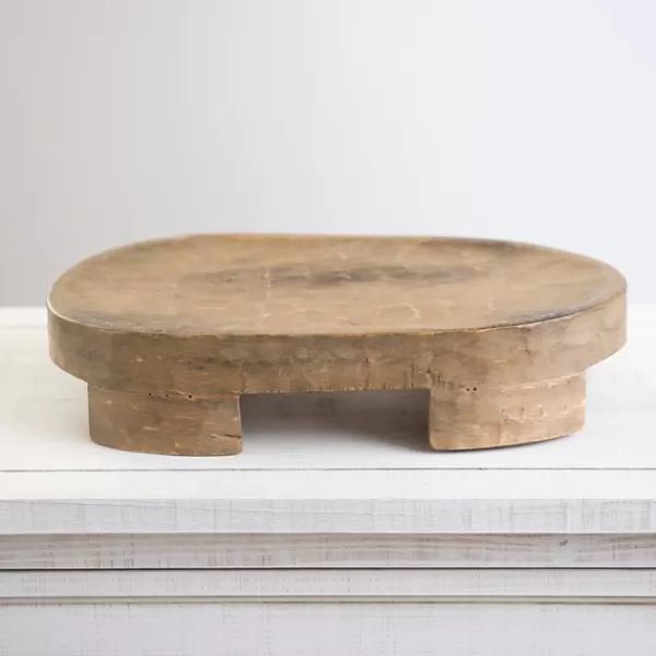 Decorative Accents-Kirkland's Home Gray Wash Mango Wood Riser