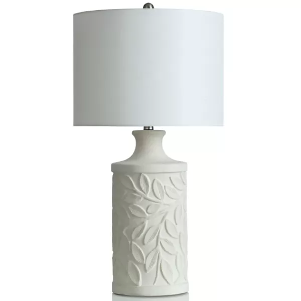 Table Lamps-Kirkland's Home Greecian Leaves Table Lamp White