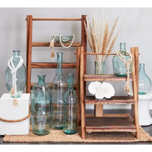 Vases-Kirkland's Home Green And Blue Clear Glass Vase, 29 In. Green/Blue/Clear