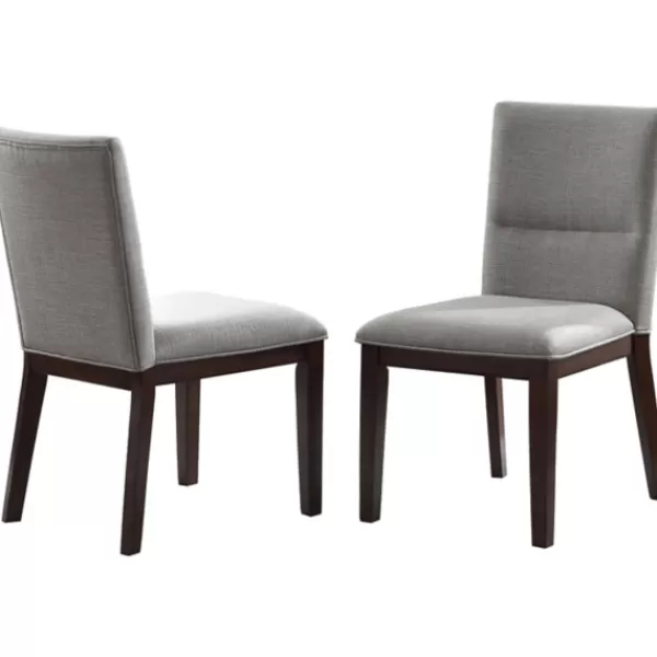 Dining Chairs-Kirkland's Home Greige And Walnut Dining Chairs, Set Of 2 Tan/Gray