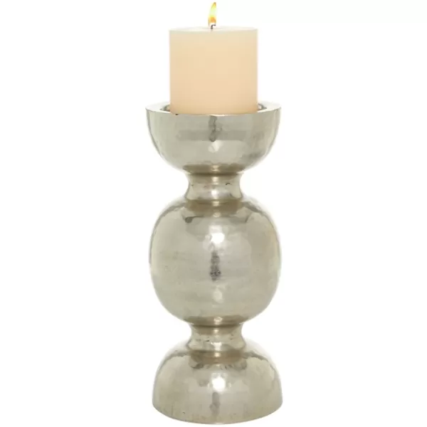 Candle Holders-Kirkland's Home Hammered Metal Orb Candle Holder Silver