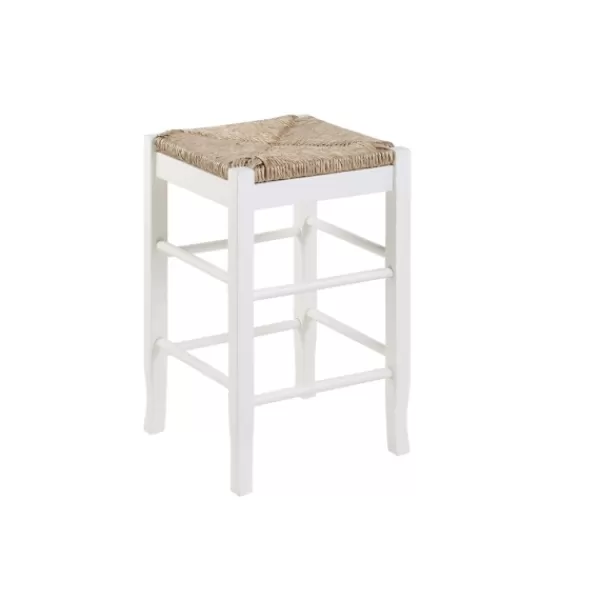 Bar Stools & Counter Height Stools-Kirkland's Home Handwoven Counter Stool White