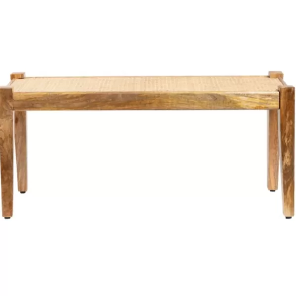 Entryway Furniture-Kirkland's Home Handwoven Rattan Cane And Mango Wood Bench