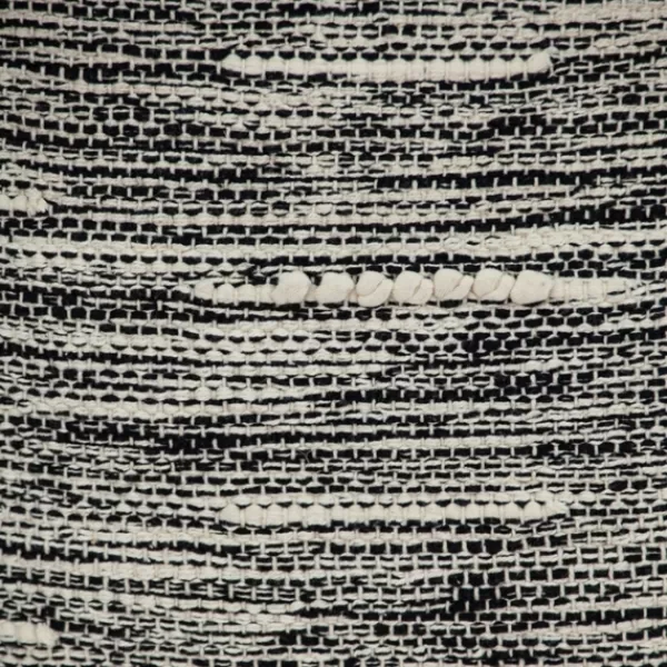 Pillows-Kirkland's Home Heathered Knots Throw Pillow Black/White
