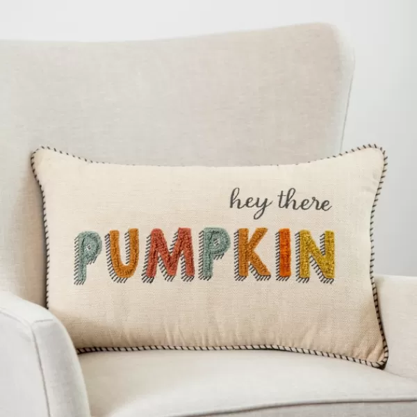 Pillows-Kirkland's Home Hey There Pumpkin Lumbar Pillow Multi