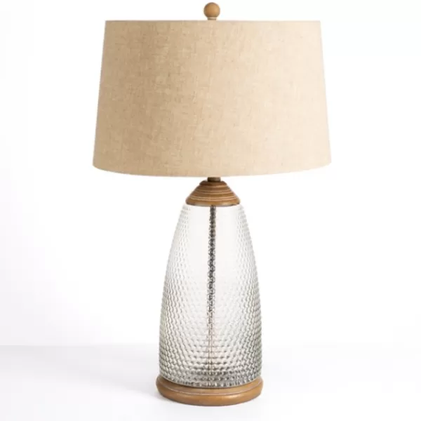 Table Lamps-Kirkland's Home Hobnail Glass Table Lamp Tan