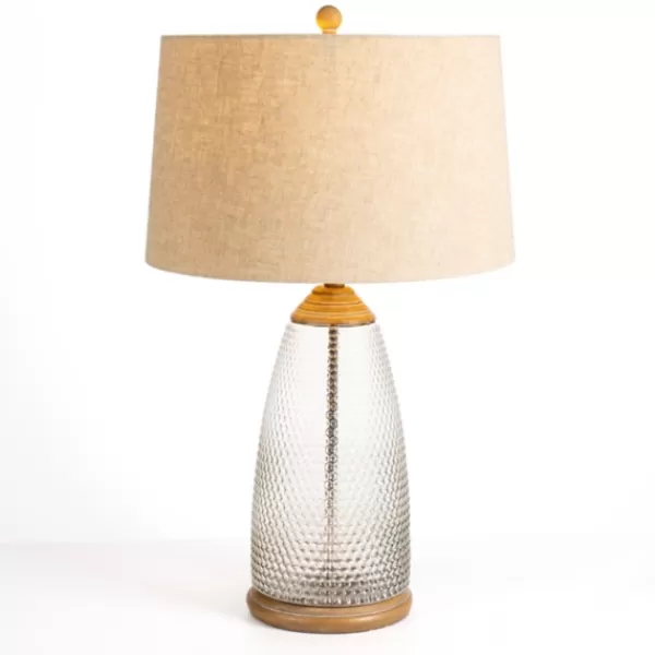 Table Lamps-Kirkland's Home Hobnail Glass Table Lamp Tan