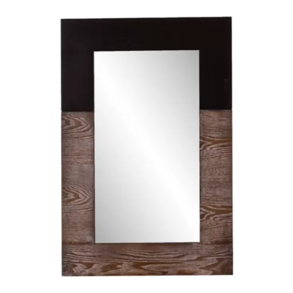 Decorative Mirrors-Kirkland's Home Holly And Martin Burnt Oak And Black Wall Mirror