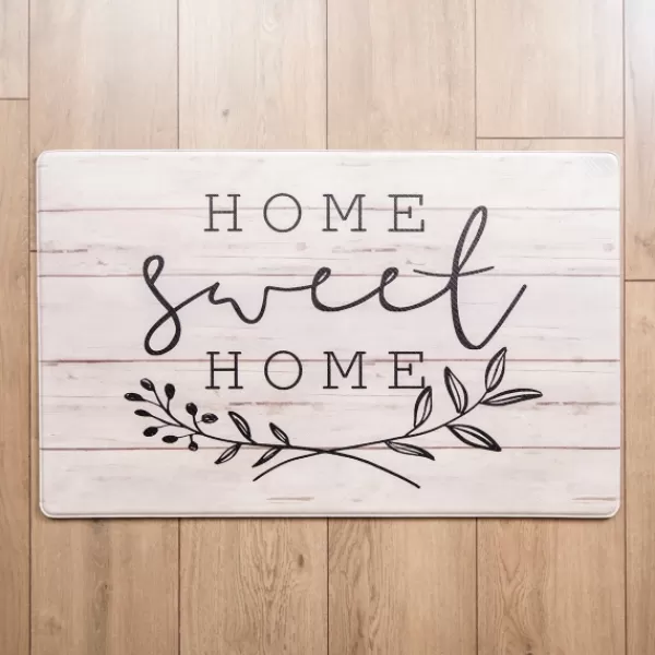 Kitchen & Floor Mats-Kirkland's Home Home Sweet Home Kitchen Mat Ivory/Black