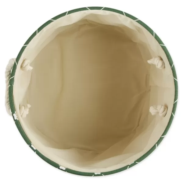 Baskets & Boxes-Kirkland's Home Hunter Paw Trellis Round Basket, 18 In. Green