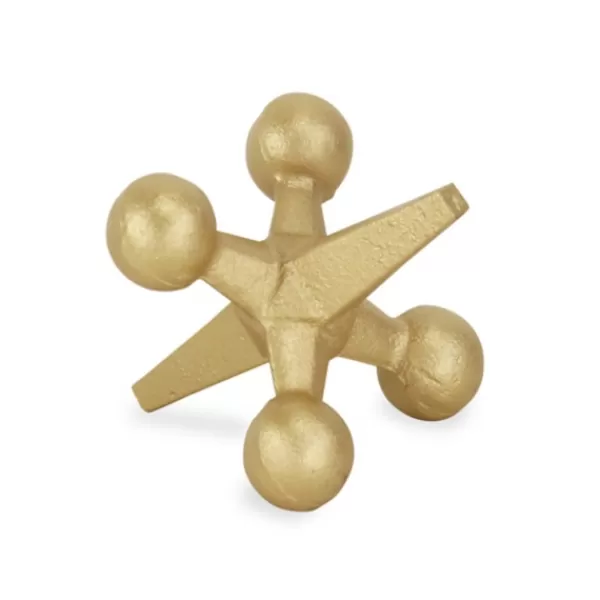 Statues & Figurines-Kirkland's Home Iron Jack Sculpture, 4 In. Gold