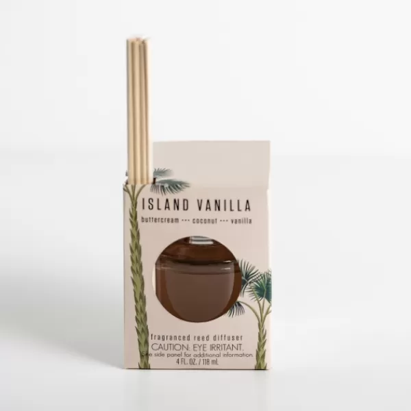Home Fragrance-Kirkland's Home Island Vanilla Reed Diffuser Set Clear