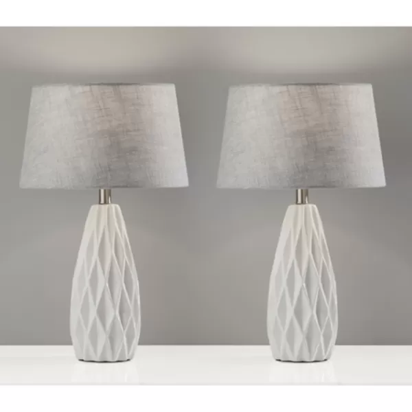 Table Lamps-Kirkland's Home Joan Table Lamps, Set Of 2 Gray