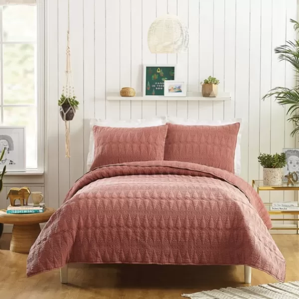 Quilts-Kirkland's Home Justina Blakeney 3-Pc. King Quilt Set Red