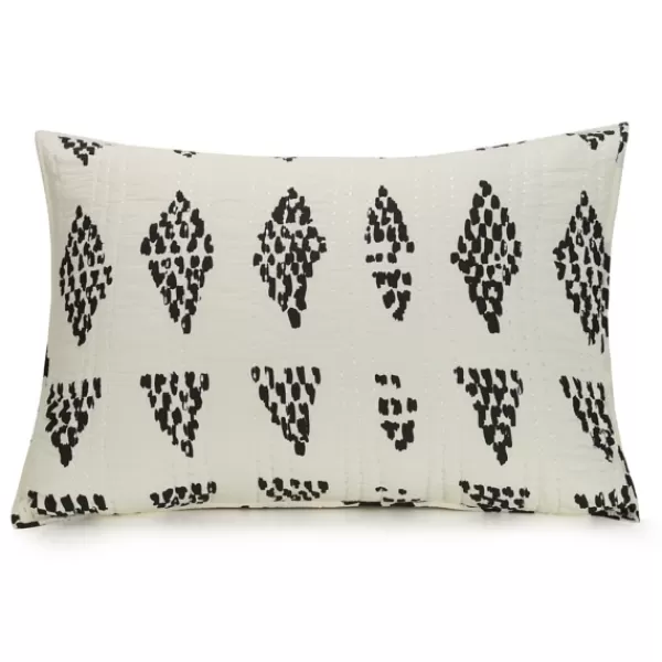 Quilts-Kirkland's Home Justina Blakeney Beaded 3-Pc. Full/Queen Quilt Set Ivory/Black/Yellow