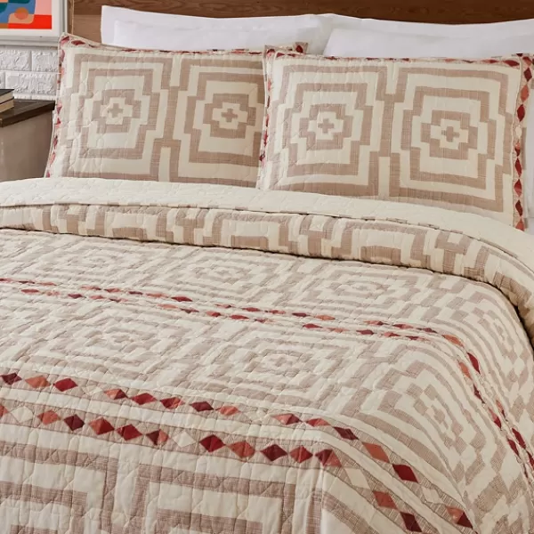 Quilts-Kirkland's Home Justina Blakeney Yellow Hypnotic Queen Quilt Set Yellow/White