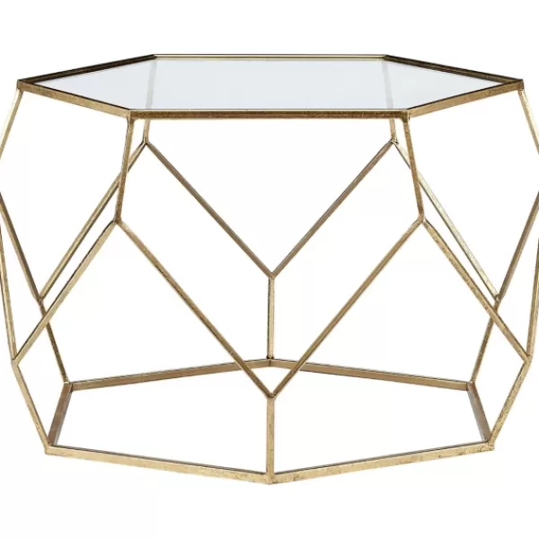 Coffee Tables-Kirkland's Home Kate Round Metal Coffee Table Gold