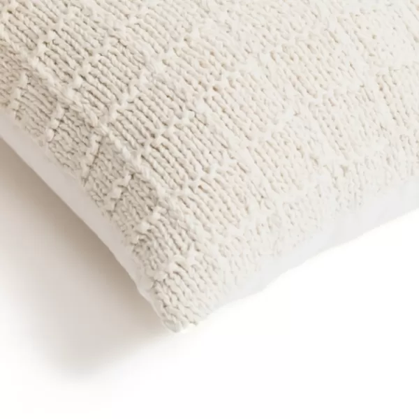 Pillows-Kirkland's Home Knit Cotton Pillow Ivory