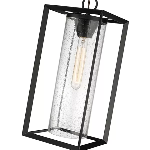 Outdoor Lighting-Kirkland's Home Lantern Outdoor Pendant Light Black