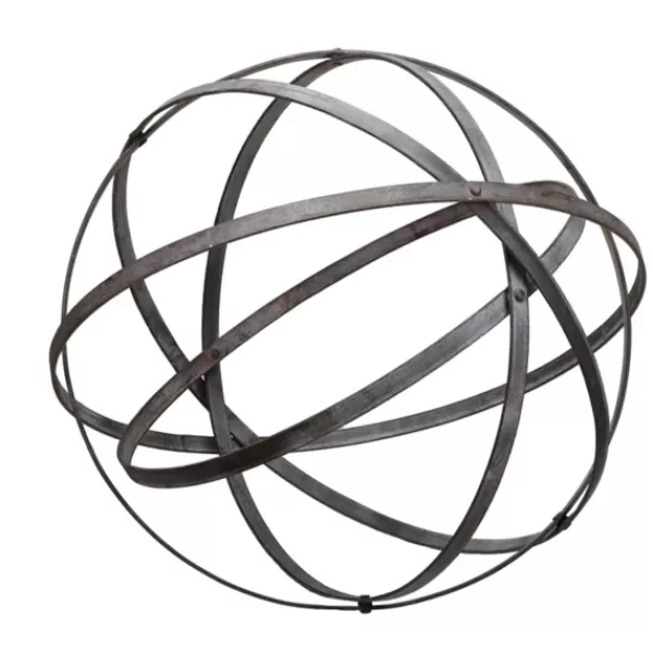 Decorative Accents-Kirkland's Home Large Folding Metal Orb Gray