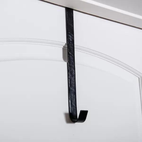 Wreaths-Kirkland's Home Leather Wreath Hanger Black