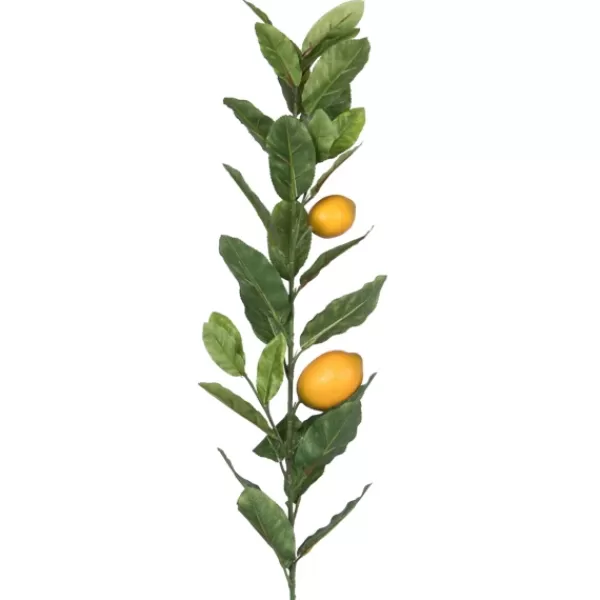 Stems & Bouquets-Kirkland's Home Lemon Tree Branch Stem Spray, 48 In. Green/Yellow