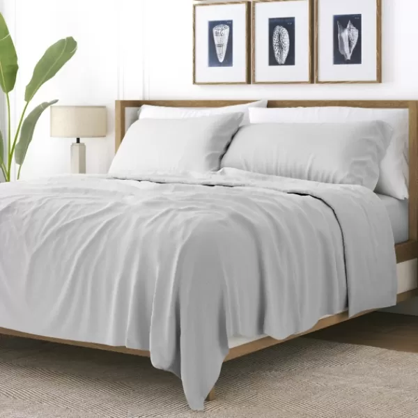 Bed Sheets-Kirkland's Home Light Ultra Soft 4-Pc. Full Sheet Set Gray