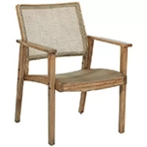Accent Chairs-Kirkland's Home Linden Woven Cane Accent Chair Brown