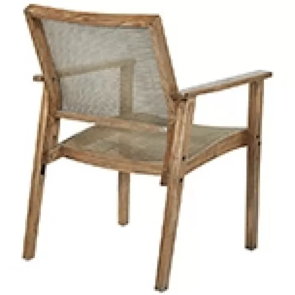 Accent Chairs-Kirkland's Home Linden Woven Cane Accent Chair Brown