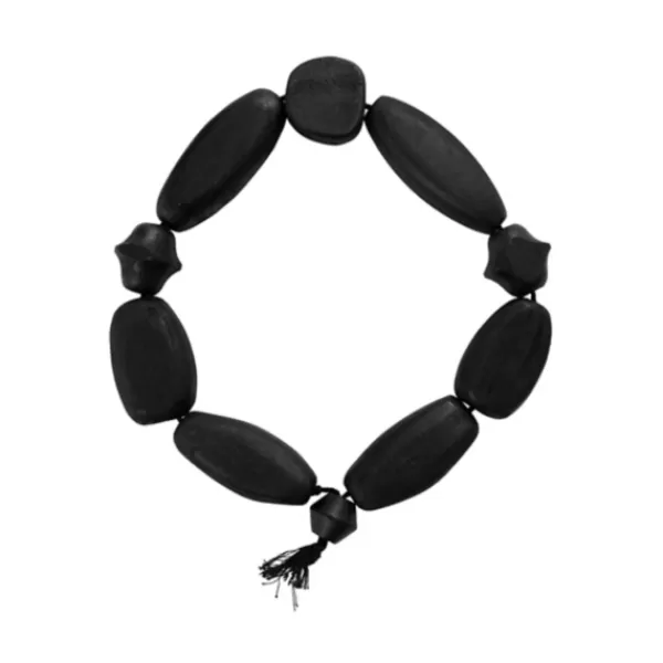 Decorative Accents-Kirkland's Home Looped Wooden Beaded Garland Black