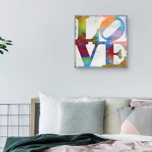 Wall Quotes & Signs-Kirkland's Home Love In Color Canvas Art Print White/Multi