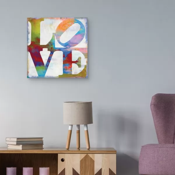 Wall Quotes & Signs-Kirkland's Home Love In Color Canvas Art Print White/Multi