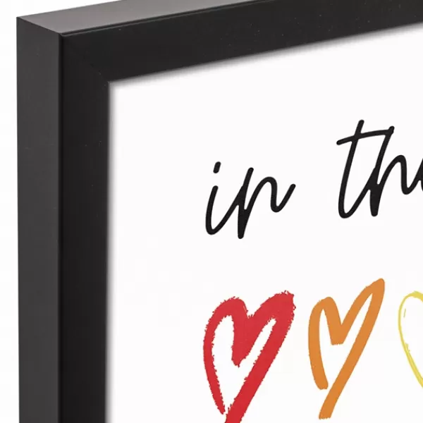 Wall Quotes & Signs-Kirkland's Home Love Is Love Framed Canvas Art Print White/Multi