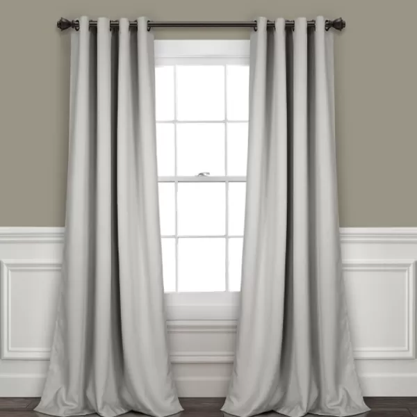Curtains & Drapes-Kirkland's Home Lush Insulated Curtain Panel Set, 120 In. Gray