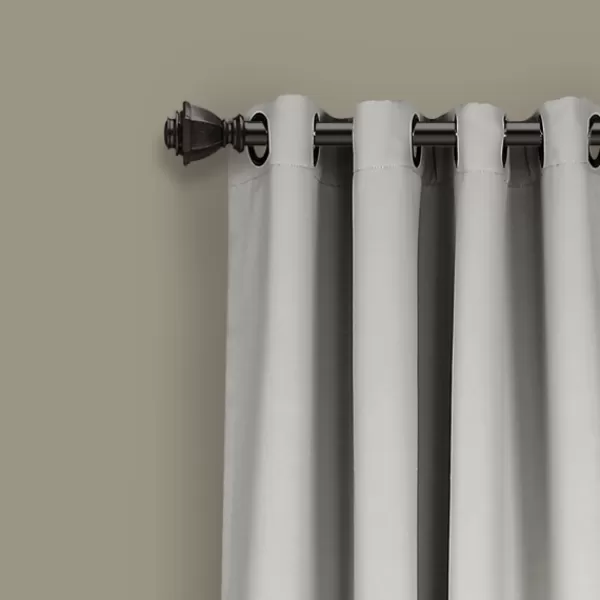 Curtains & Drapes-Kirkland's Home Lush Insulated Curtain Panel Set, 120 In. Gray
