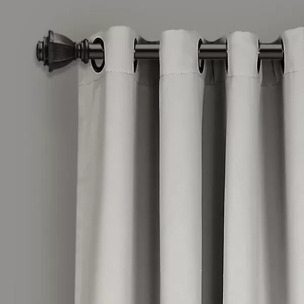 Curtains & Drapes-Kirkland's Home Lush Insulated Curtain Panel Set, 95 In. Gray