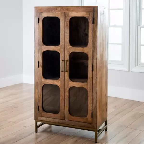 Cabinets & Sideboards-Kirkland's Home Manu Natural Mango Wood Cabinet