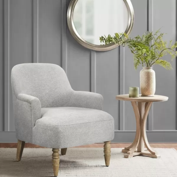 Accent Chairs-Kirkland's Home Martha Stewart Extended Seat Accent Chair Gray
