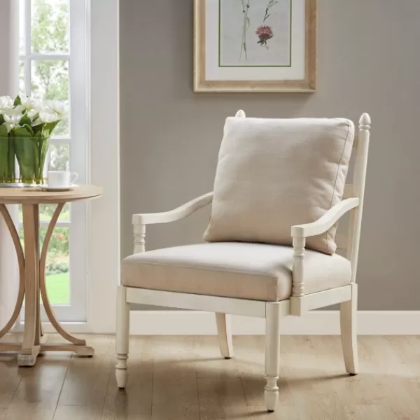 Accent Chairs-Kirkland's Home Martha Stewart Toni Accent Chair Ivory