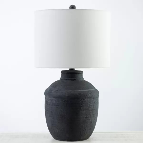 Table Lamps-Kirkland's Home Matte Black Cairo Table Lamp White